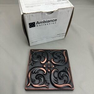 Ambiance Collection Insert Wave Venetian Bronze 4 x 4 Tile 7 pieces